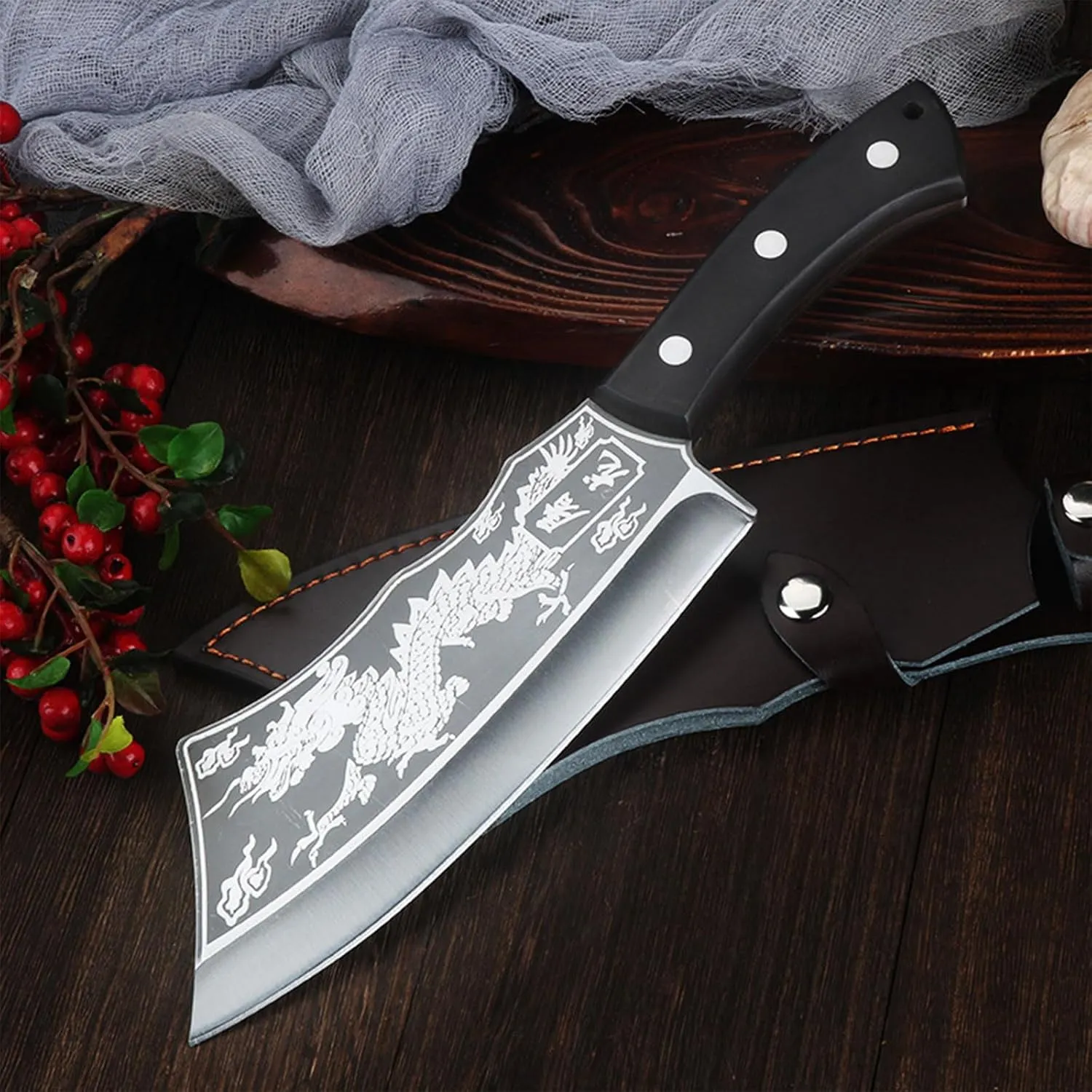 ObsidianSlice™️ Japanese Dragon Slicer Knife