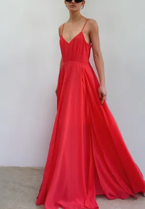 OLSEN MAXI DRESS CORAL