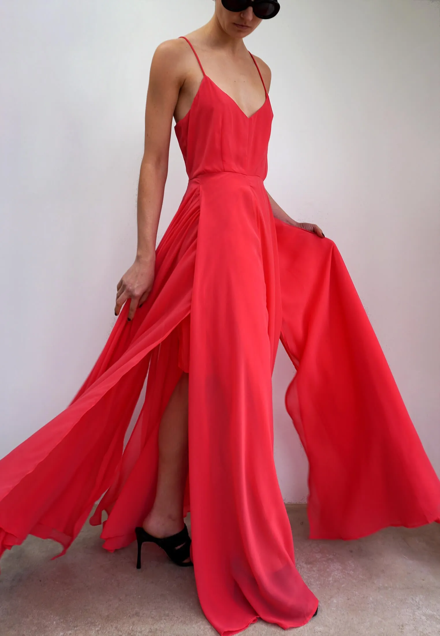 OLSEN MAXI DRESS CORAL