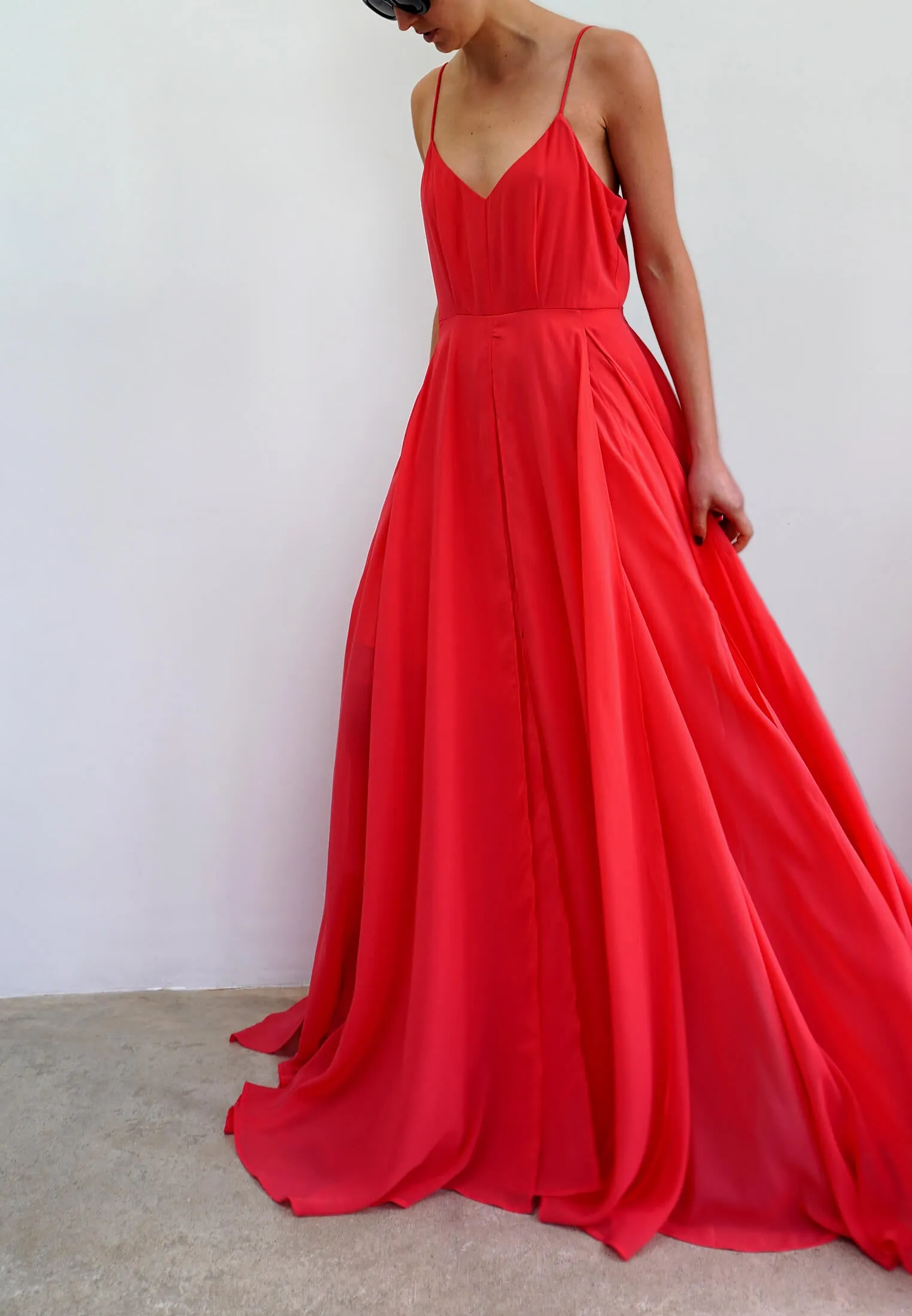 OLSEN MAXI DRESS CORAL