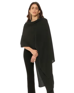 Pure Cashmere Maxi Wrap Black