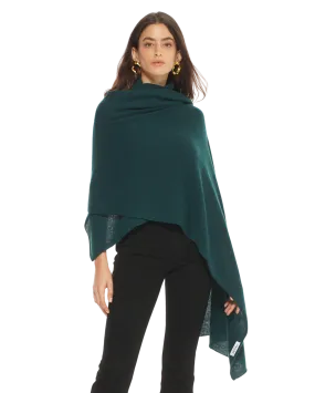 Pure Cashmere Maxi Wrap Green