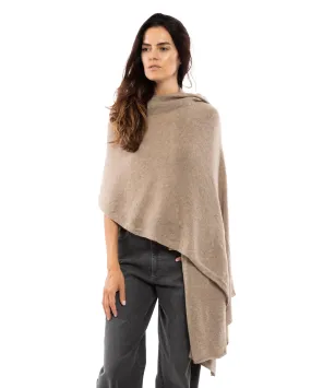 Pure Cashmere Maxi Wrap Taupe