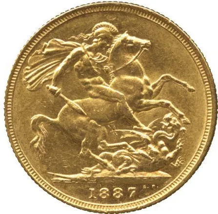 Queen Victoria Coin - Gold Sovereign 1887