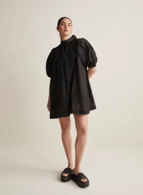 Romy Cotton Silk Mini Smock Dress