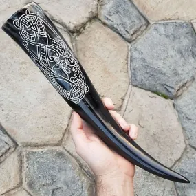 Runestone Serpent Drinking Horn