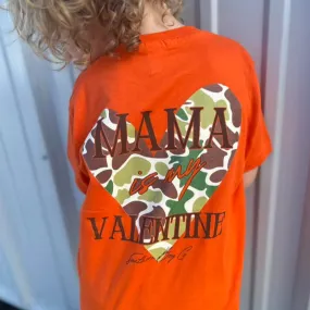 (SHORT) Mama is My Valentine Short Sleeve Kids Tee