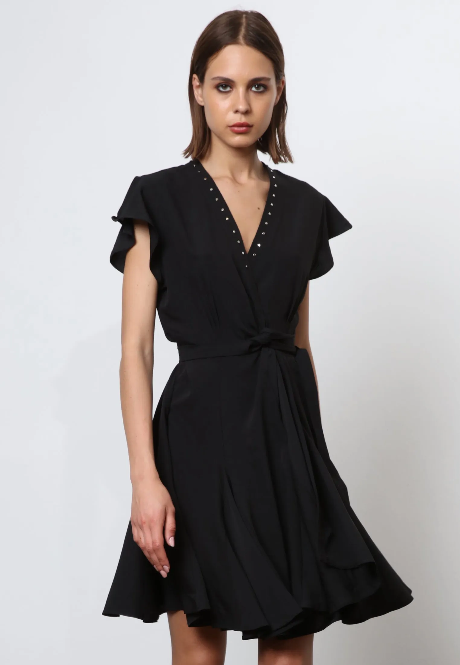 SOLSTICE SHORT DRESS BLACK