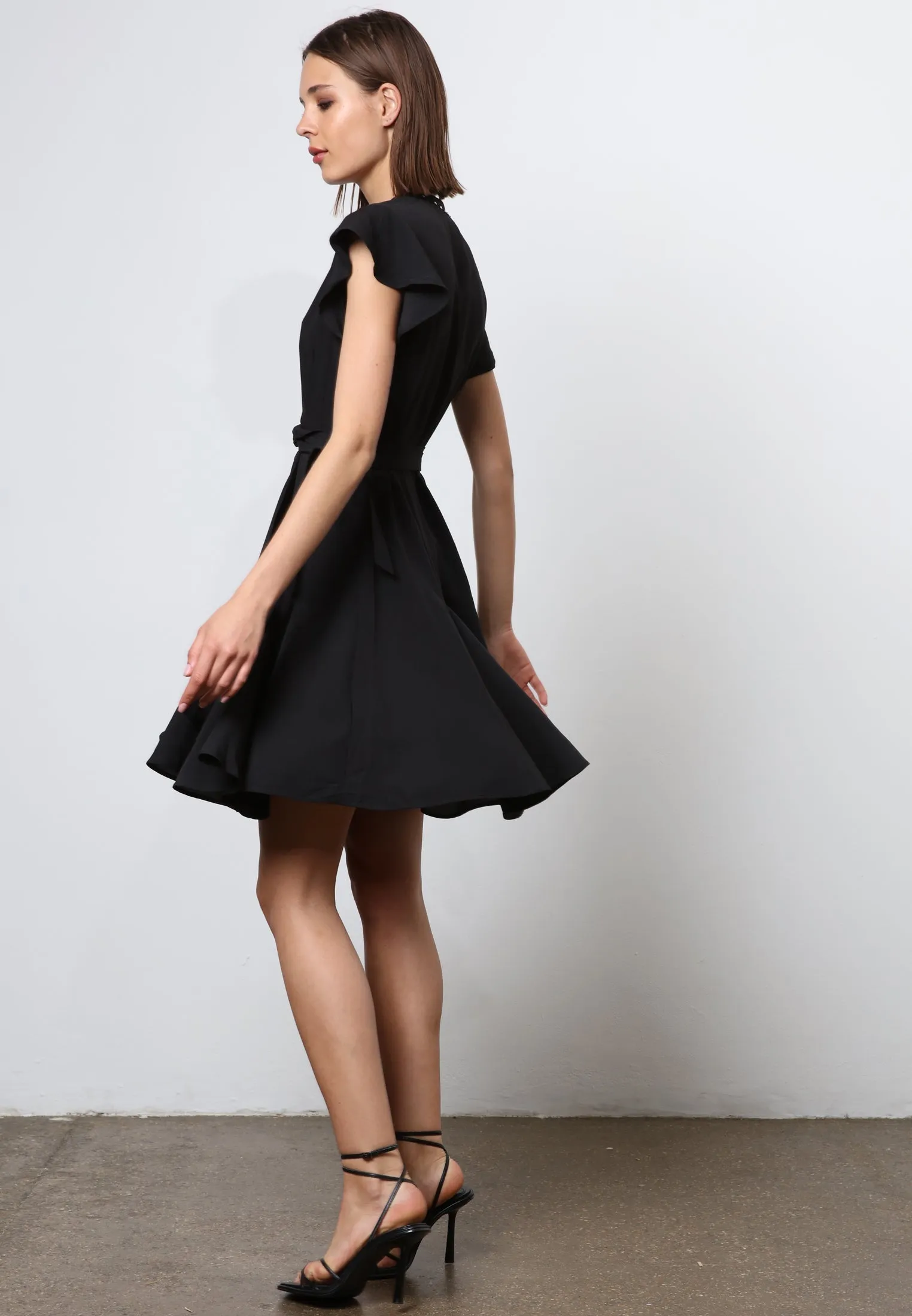 SOLSTICE SHORT DRESS BLACK