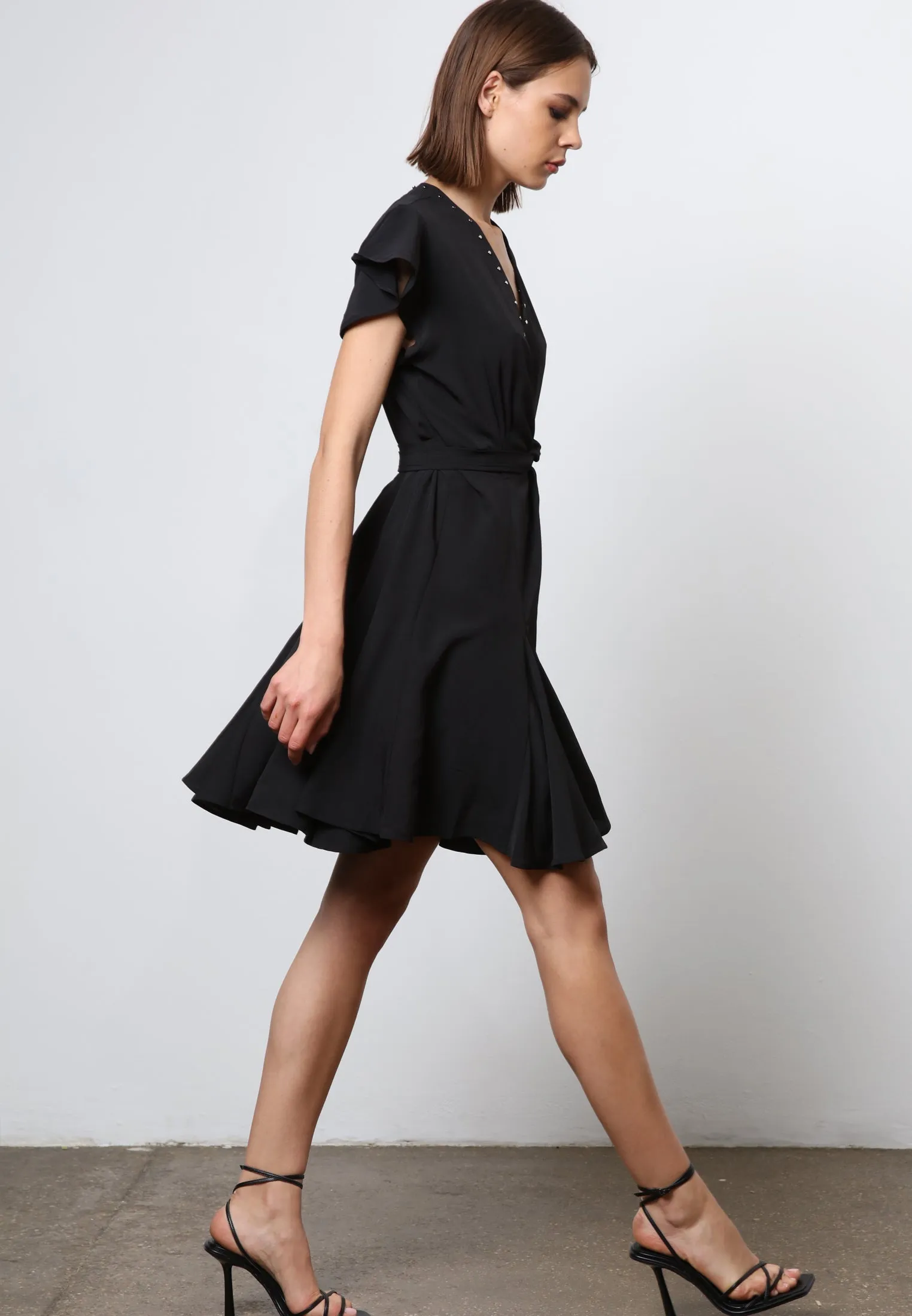 SOLSTICE SHORT DRESS BLACK