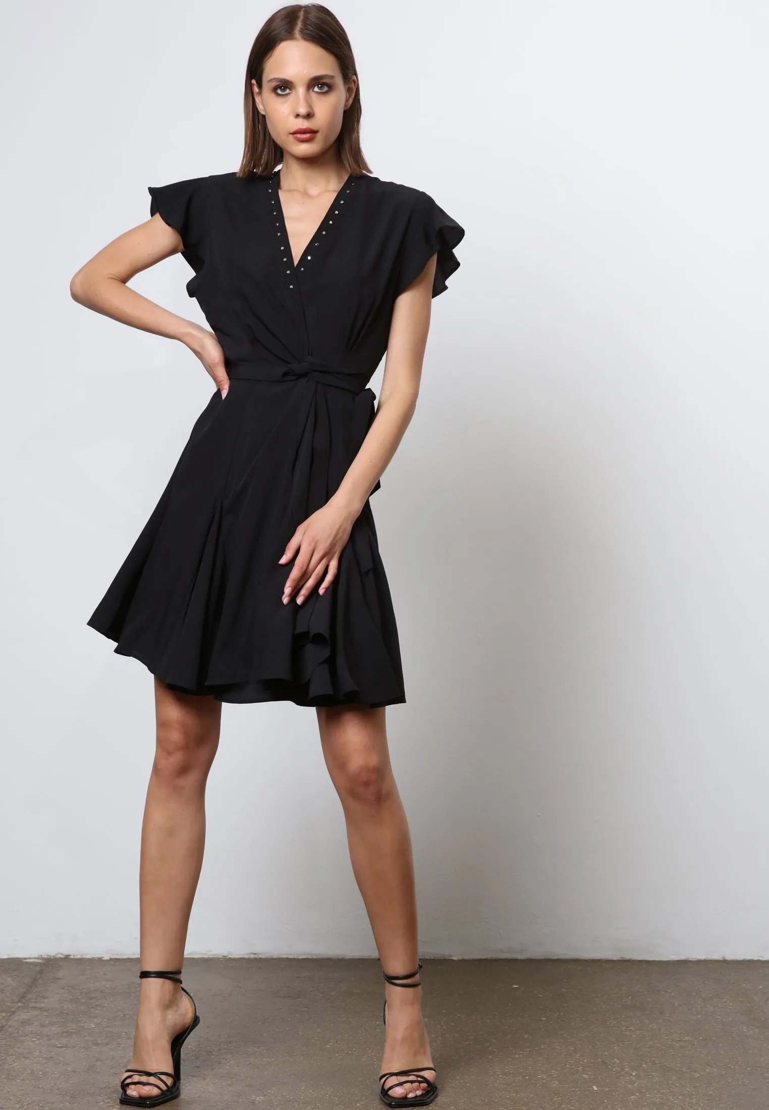 SOLSTICE SHORT DRESS BLACK