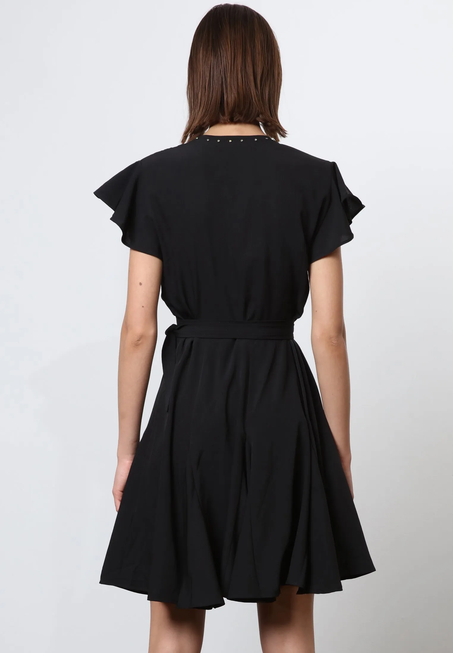 SOLSTICE SHORT DRESS BLACK