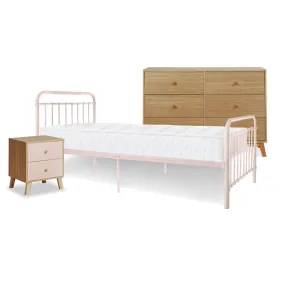 Sonata Pink Single Four Piece Bedroom Set