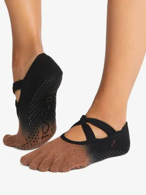 ToeSox Grip Full Toe Ivy - Clove Ombre