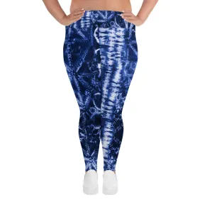 Women's Blue Escape Plus Size Leggings