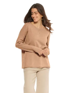 Women's Pure Cashmere Lounge Sweater Camel