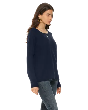 Women's Pure Cashmere Lounge Sweater Medium Blue